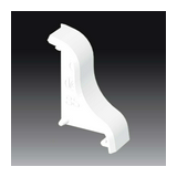 Padlószegély-csatorna végzáró LP35-höz jobbos 35mmx 25mm műanyag krémfehér LP KOPOS